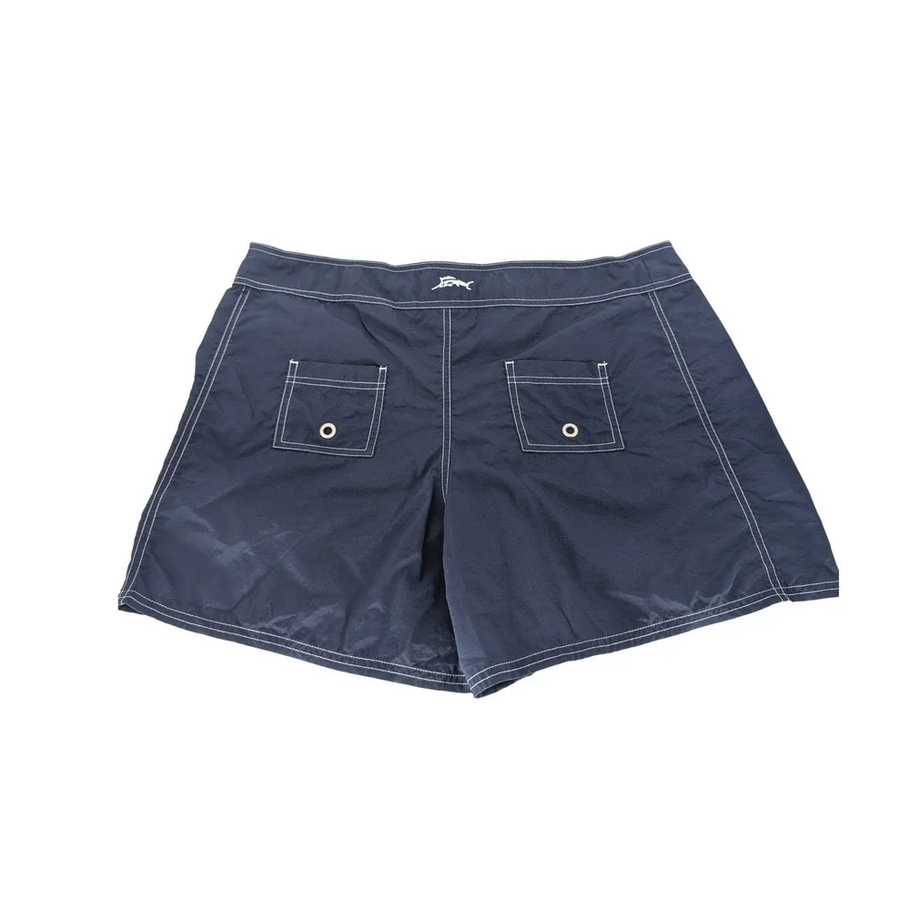 Tommy Bahama Board Shorts Mens XL Navy‎ Blue Coastal Preppy Retro Beach Summer